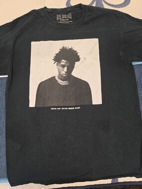 YOUNG BOY•NEVER BROKE AGAIN•Black Graphic Tee  - Medium•GREAT!